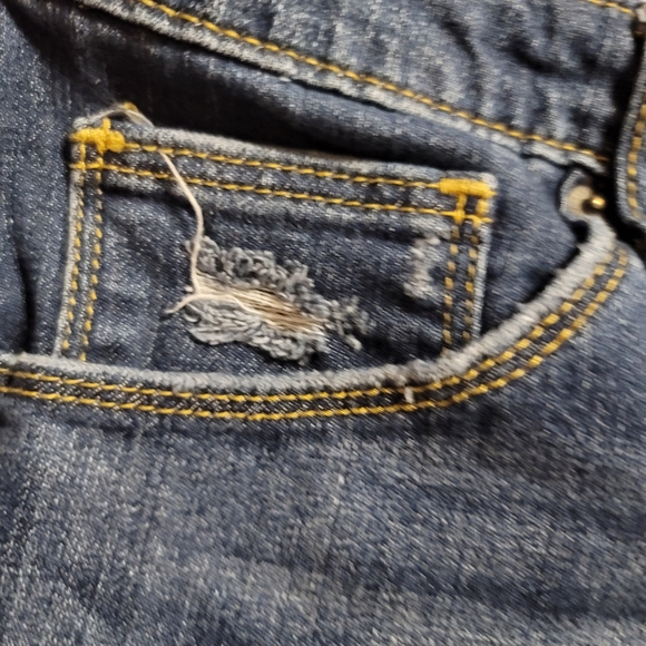 PLUS size High Rise Shortie Demin Shorts Stretch Universal Thread size 14. W32 - Picture 11 of 11